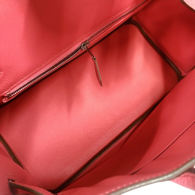 エルメス HERMES バーキン30 □Q刻　(2013年製) ローズリップスティック　シルバー金具 トゴ レディース ハンドバッグ