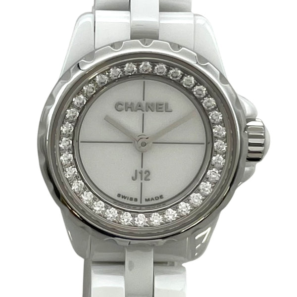 シャネル CHANEL J12 19mm H5237 ホワイト セラミック/SS クオーツ レディース 腕時計