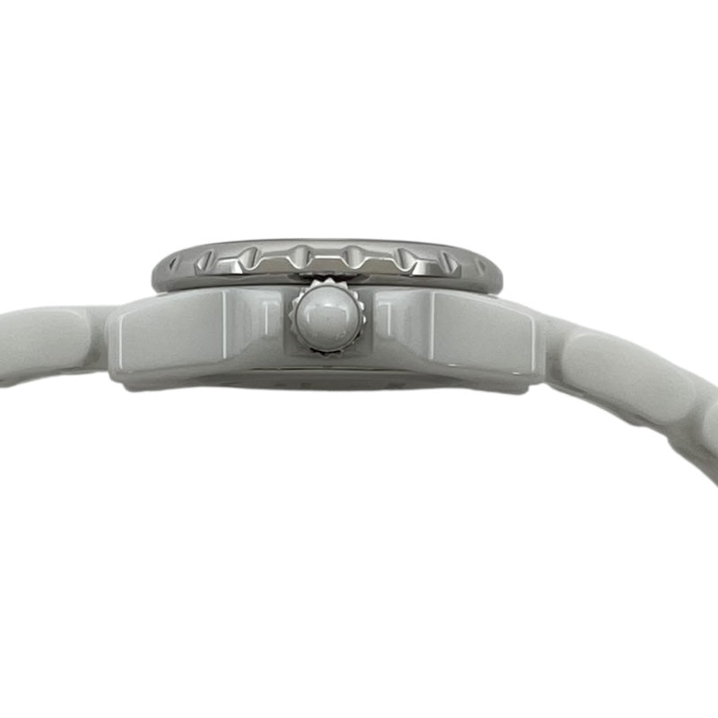 シャネル CHANEL J12 19mm H5237 ホワイト セラミック/SS クオーツ レディース 腕時計