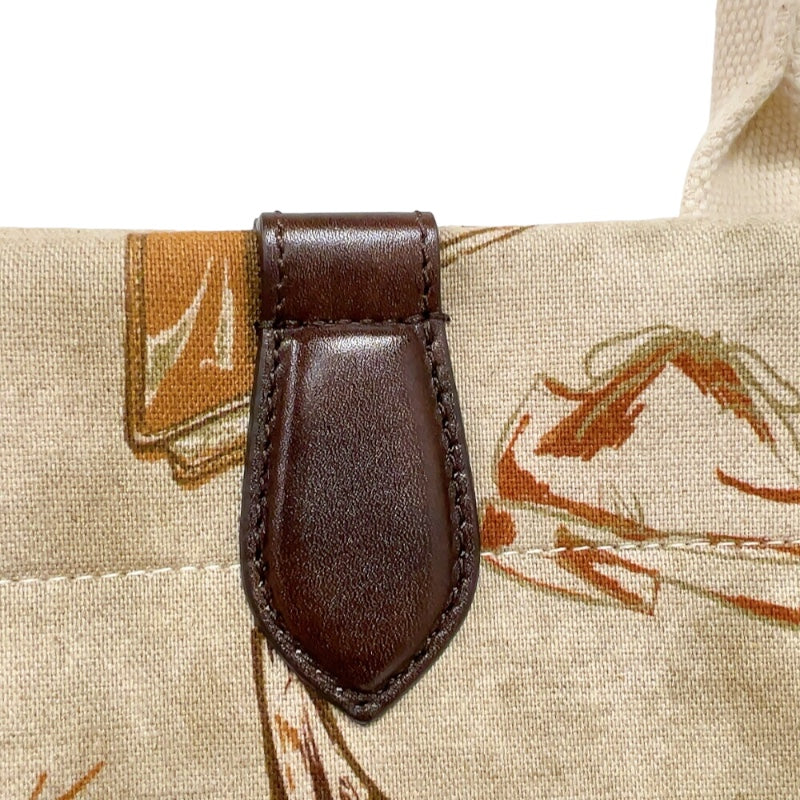 ベルルッティ Berluti アイコンプリントトート ブラウン　 キャンバス/レザー メンズ トートバッグ