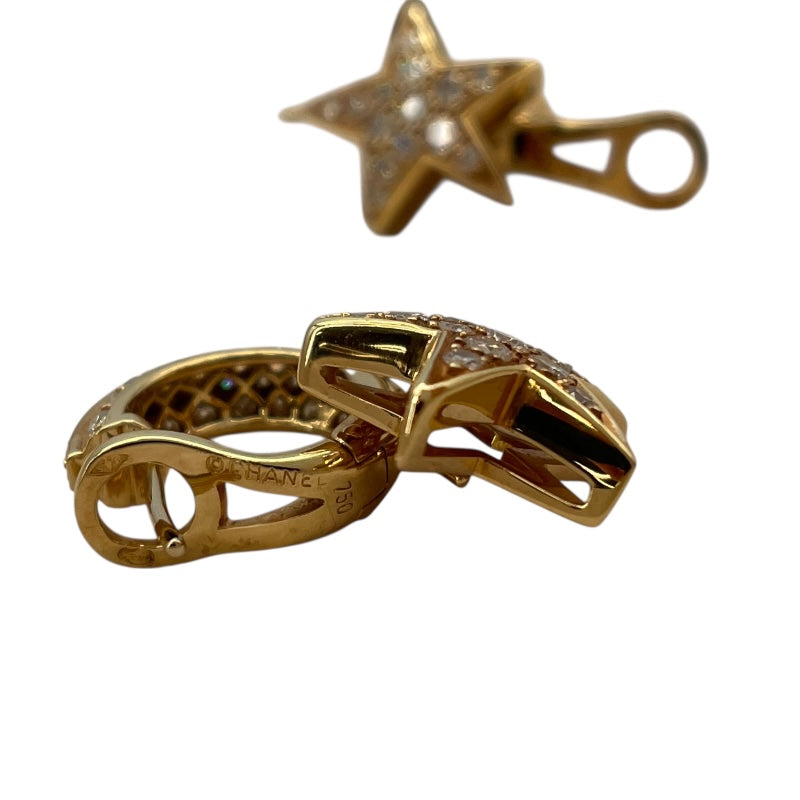 シャネル CHANEL コメットダイヤ ピアス ゴールド 750 ダイヤモンド
