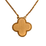 ヴァンクリーフ＆アーペル Van Cleef & Arpels ヴィンテージアルハンブラ ネックレス イエローゴールド 750YG/ダイヤモンド/マザーオブパール ダイヤモンド ジュエリー
