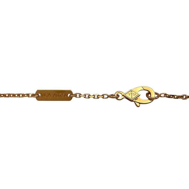 ヴァンクリーフ＆アーペル Van Cleef & Arpels ヴィンテージアルハンブラ ネックレス イエローゴールド 750YG/ダイヤモンド/マザーオブパール ダイヤモンド ジュエリー
