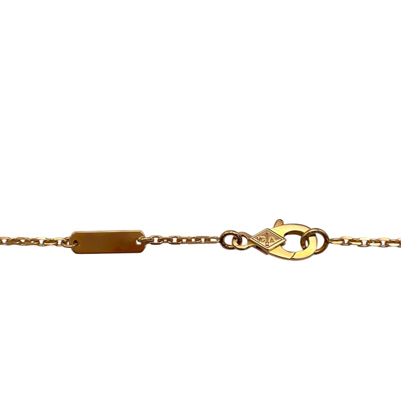 ヴァンクリーフ＆アーペル Van Cleef & Arpels ヴィンテージアルハンブラ ネックレス イエローゴールド 750YG/ダイヤモンド/マザーオブパール ダイヤモンド ジュエリー