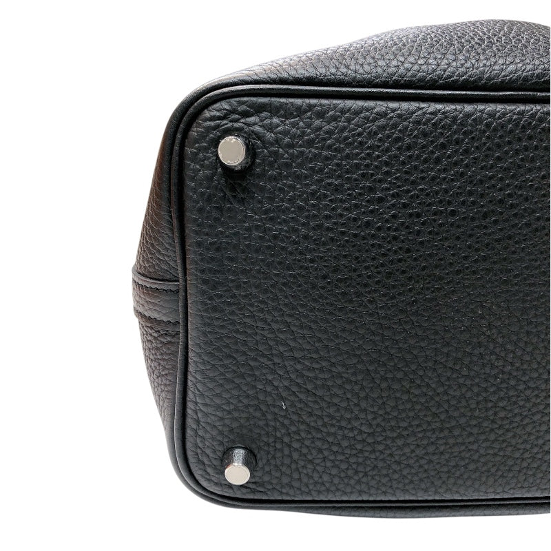 エルメス HERMES ピコタンロックPM C刻印　(2018年製) ブラック/シルバー金具 トリヨンクレマンス レディース ハンドバッグ
