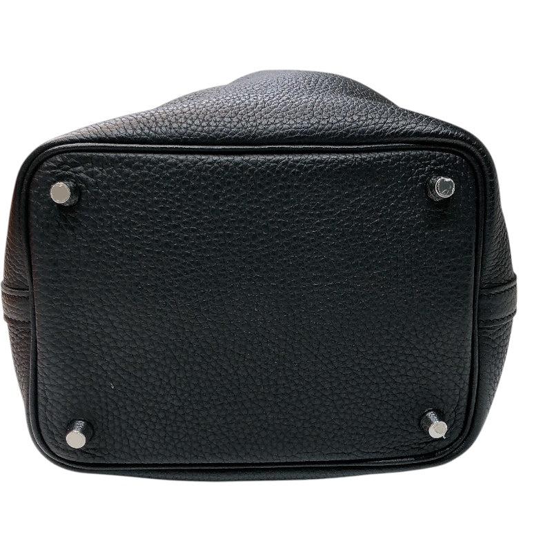 エルメス HERMES ピコタンロックPM C刻印　(2018年製) ブラック/シルバー金具 トリヨンクレマンス レディース ハンドバッグ