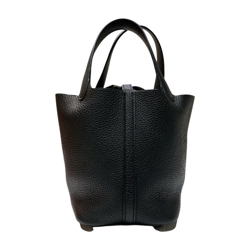 エルメス HERMES ピコタンロックPM C刻印　(2018年製) ブラック/シルバー金具 トリヨンクレマンス レディース ハンドバッグ