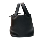 エルメス HERMES ピコタンロックPM C刻印　(2018年製) ブラック/シルバー金具 トリヨンクレマンス レディース ハンドバッグ