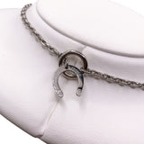 エルメス HERMES シュヴァルネックレス メタル　ウッド アクセサリー