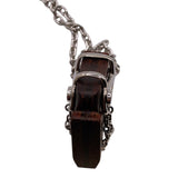エルメス HERMES シュヴァルネックレス メタル　ウッド アクセサリー