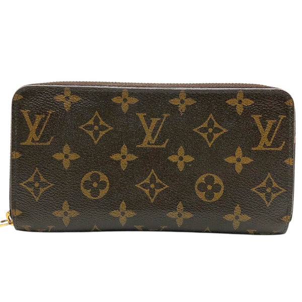 ルイ・ヴィトン LOUIS VUITTON ジッピーウォレット M41894 ブラウン　ゴールド金具 モノグラム・キャンバス レディース 長財布