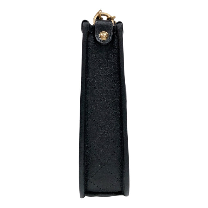 シャネル CHANEL マトラッセ　ホーボー AS4532 ブラック　ゴールド金具 ラム レディース ショルダーバッグ