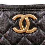 シャネル CHANEL マトラッセ　ホーボー AS4532 ブラック　ゴールド金具 ラム レディース ショルダーバッグ