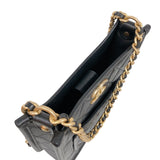 シャネル CHANEL マトラッセ　ホーボー AS4532 ブラック　ゴールド金具 ラム レディース ショルダーバッグ
