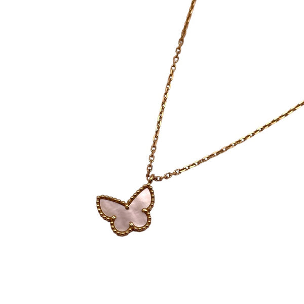 ヴァンクリーフ＆アーペル Van Cleef & Arpels スウィートアルハンブラ パピヨンネックレス イエローゴールド 750YG/マザーオブパール マザーオブパール ジュエリー