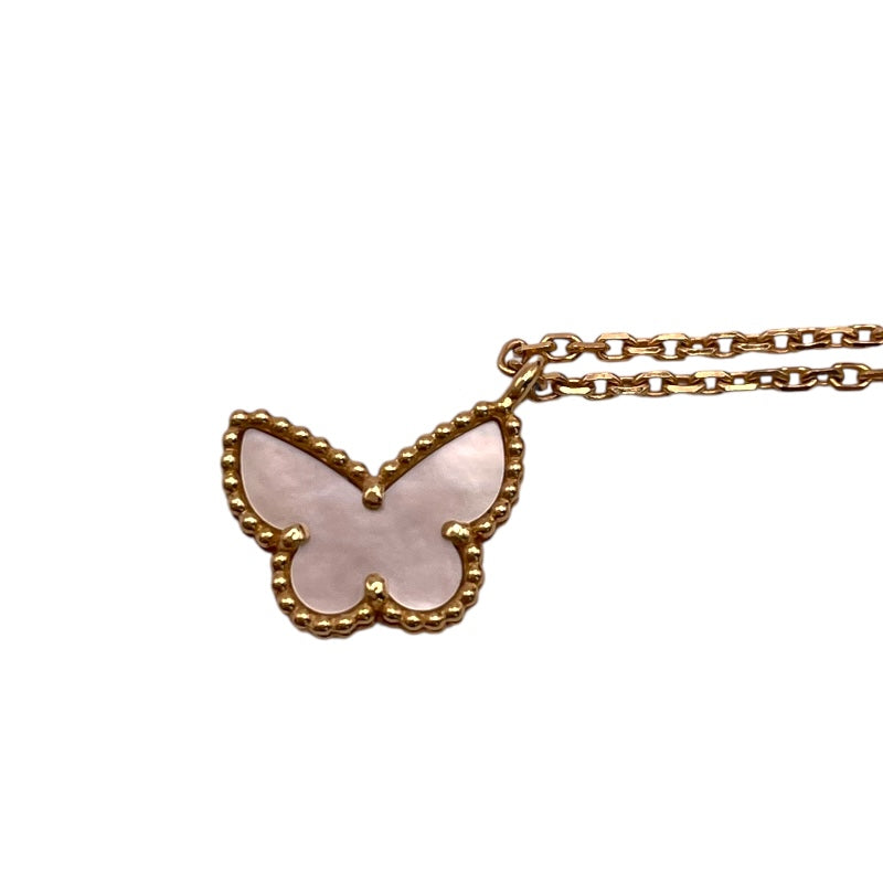ヴァンクリーフ＆アーペル Van Cleef & Arpels スウィートアルハンブラ パピヨンネックレス イエローゴールド 750YG/マザーオブパール マザーオブパール ジュエリー