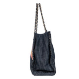 シャネル CHANEL ココマーク夜間飛行デニムチェーントート A31932 デニム レディース トートバッグ