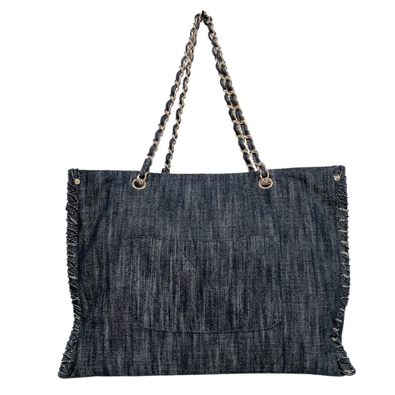 シャネル CHANEL ココマーク夜間飛行デニムチェーントート A31932 デニム レディース トートバッグ