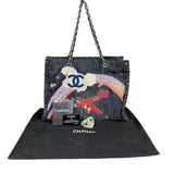 シャネル CHANEL ココマーク夜間飛行デニムチェーントート A31932 デニム レディース トートバッグ