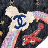シャネル CHANEL ココマーク夜間飛行デニムチェーントート A31932 デニム レディース トートバッグ