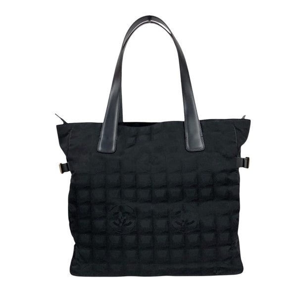 シャネル CHANEL ニュートラベルライン トートバッグGM A15825 ブラック ナイロンジャガード ユニセックス トートバッグ