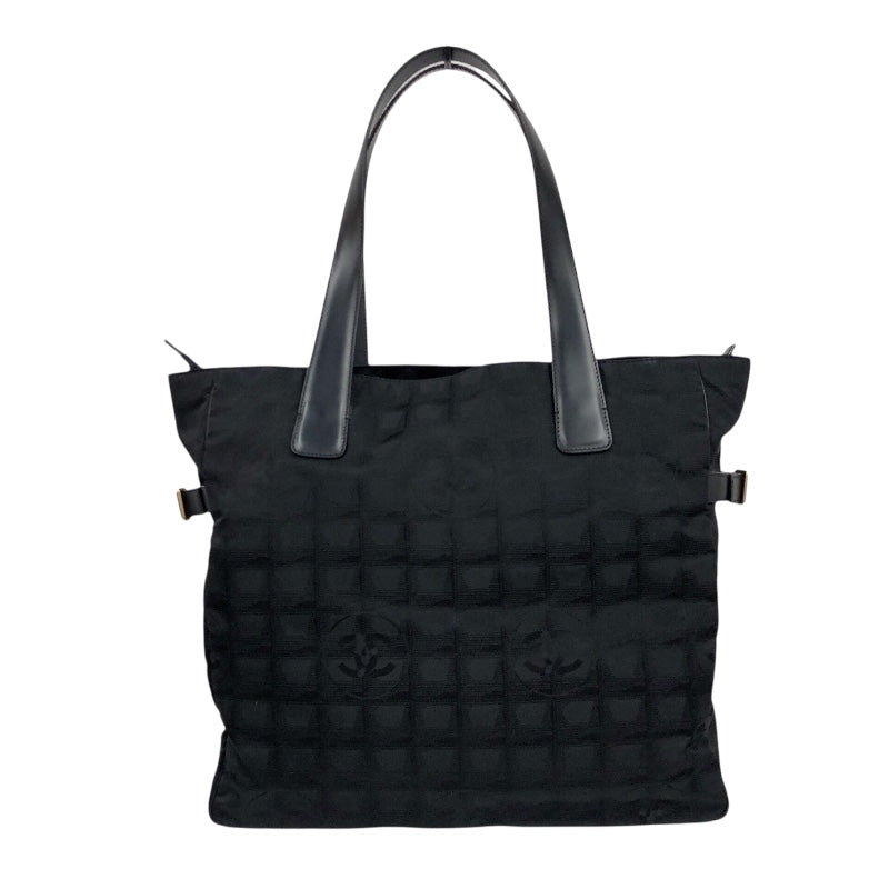 シャネル CHANEL ニュートラベルライン トートバッグGM A15825 ブラック ナイロンジャガード ユニセックス トートバッグ