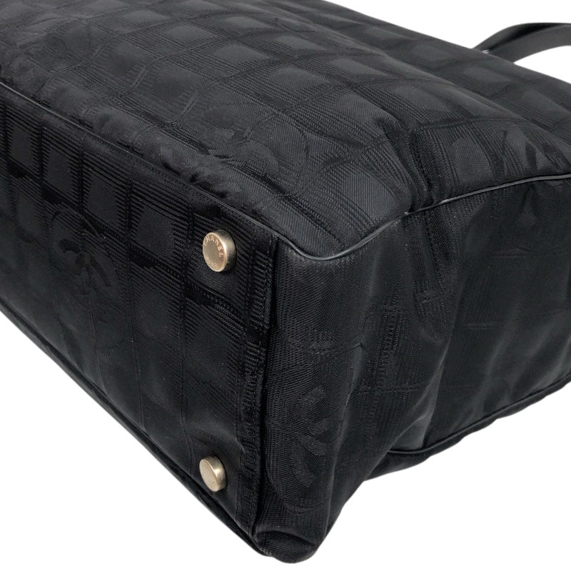 シャネル CHANEL ニュートラベルライン トートバッグGM A15825 ブラック ナイロンジャガード ユニセックス トートバッグ