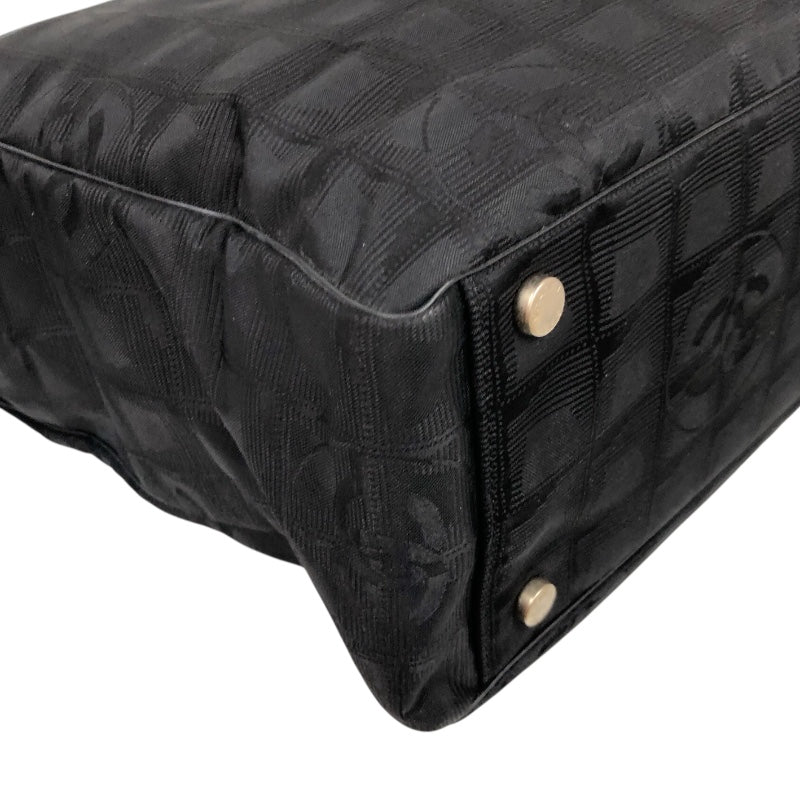 シャネル CHANEL ニュートラベルライン トートバッグGM A15825 ブラック ナイロンジャガード ユニセックス トートバッグ