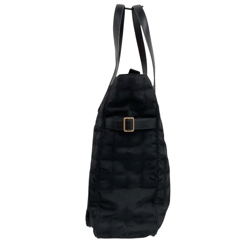 シャネル CHANEL ニュートラベルライン トートバッグGM A15825 ブラック ナイロンジャガード ユニセックス トートバッグ