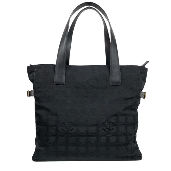 シャネル CHANEL ニュートラベルライン トートバッグGM A15825 ブラック ナイロンジャガード ユニセックス トートバッグ