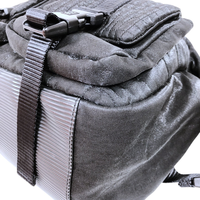 シャネル CHANEL チョコバースポーツライン2WAYショルダー A33035 ブラック　 サテン ユニセックス ボディバッグ