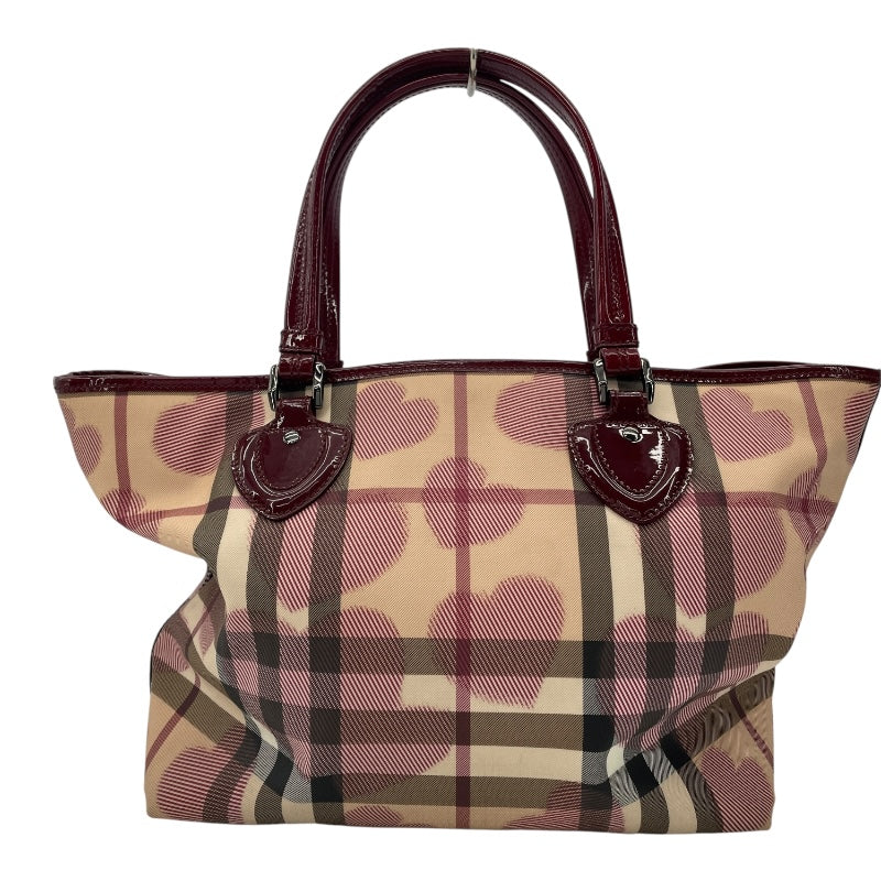 バーバリー BURBERRY バーバリーチェックトートバッグ チェック柄 PVC/エナメル レディース トートバッグ