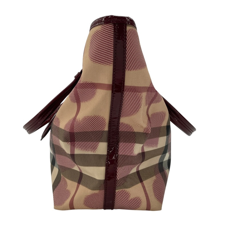 バーバリー BURBERRY バーバリーチェックトートバッグ チェック柄 PVC/エナメル レディース トートバッグ