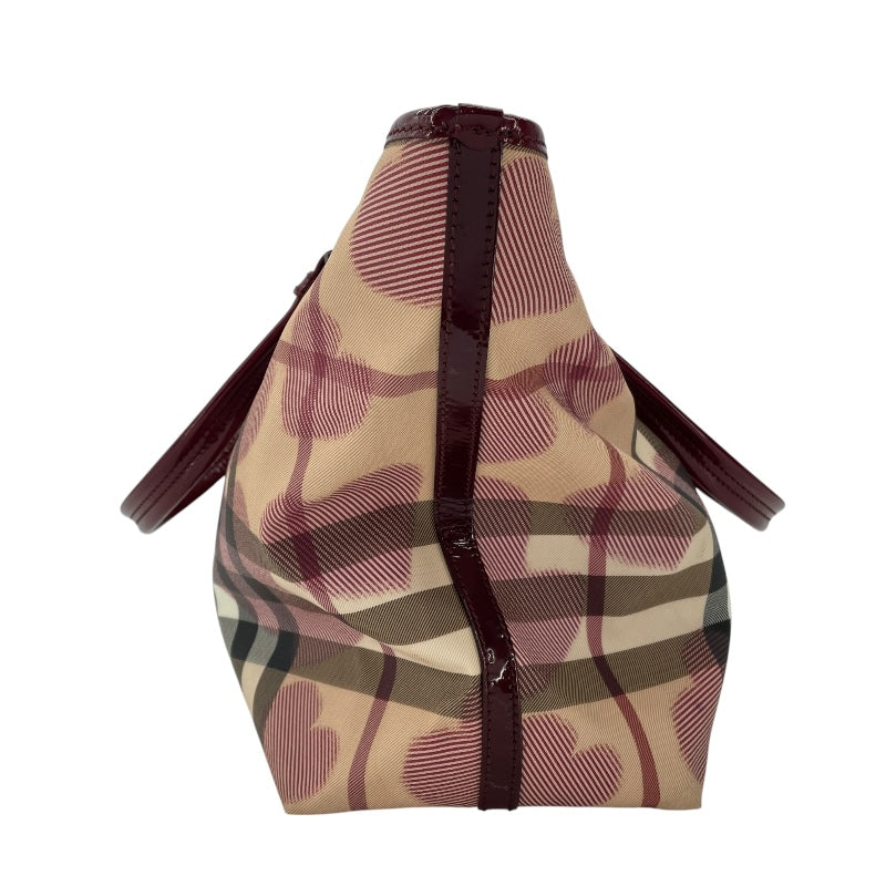 バーバリー BURBERRY バーバリーチェックトートバッグ チェック柄 PVC/エナメル レディース トートバッグ