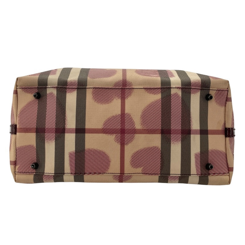 バーバリー BURBERRY バーバリーチェックトートバッグ チェック柄 PVC/エナメル レディース トートバッグ