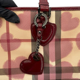 バーバリー BURBERRY バーバリーチェックトートバッグ チェック柄 PVC/エナメル レディース トートバッグ