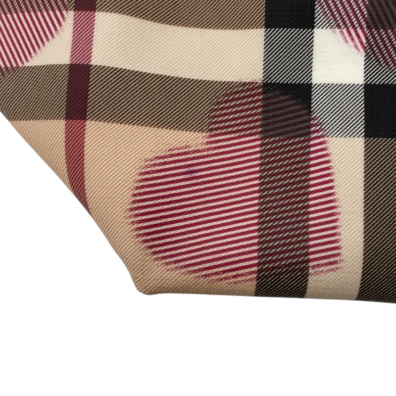バーバリー BURBERRY バーバリーチェックトートバッグ チェック柄 PVC/エナメル レディース トートバッグ