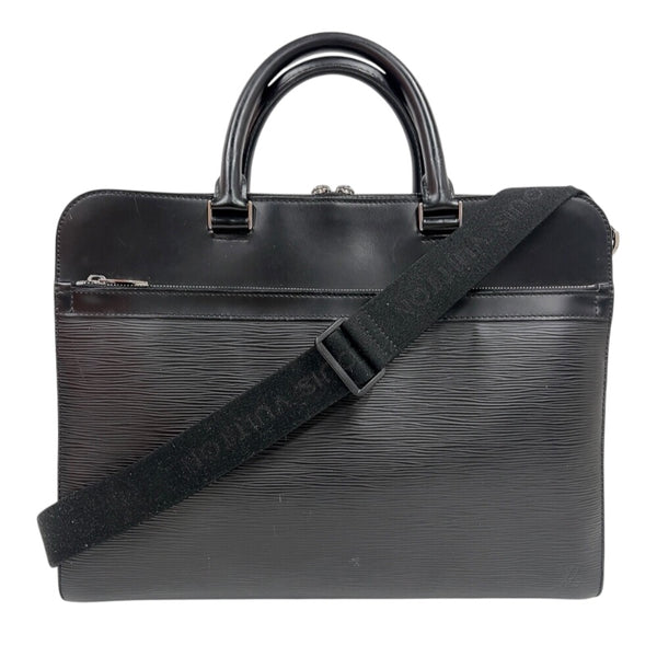 ルイ・ヴィトン LOUIS VUITTON バサーノMM M54032 ノワール　シルバー金具 エピ メンズ ショルダーバッグ