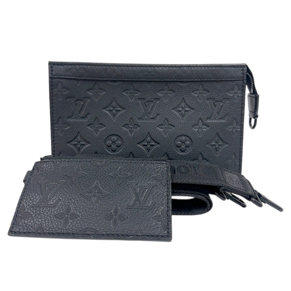 ルイ・ヴィトン LOUIS VUITTON ガストン・ウェアラブル ウォレット M81115 ノワール モノグラム・シャドウ メンズ ショルダーバッグ