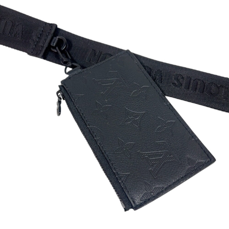 ルイ・ヴィトン LOUIS VUITTON ガストン・ウェアラブル ウォレット M81115 ノワール モノグラム・シャドウ メンズ ショルダーバッグ