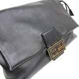 フェンディ FENDI マンマバケットミディアム 8BR833 ブラック　ゴールド金具 ナッパレザー レディース ショルダーバッグ