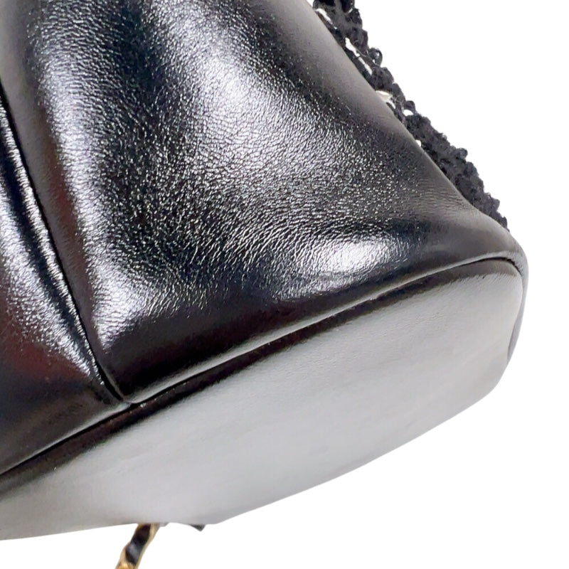 シャネル CHANEL ツイードバックパック AS4493 ブラック　ゴールド金具 ラムスキン/ツイード レディース リュック・デイパック