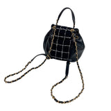 シャネル CHANEL ツイードバックパック AS4493 ブラック　ゴールド金具 ラムスキン/ツイード レディース リュック・デイパック