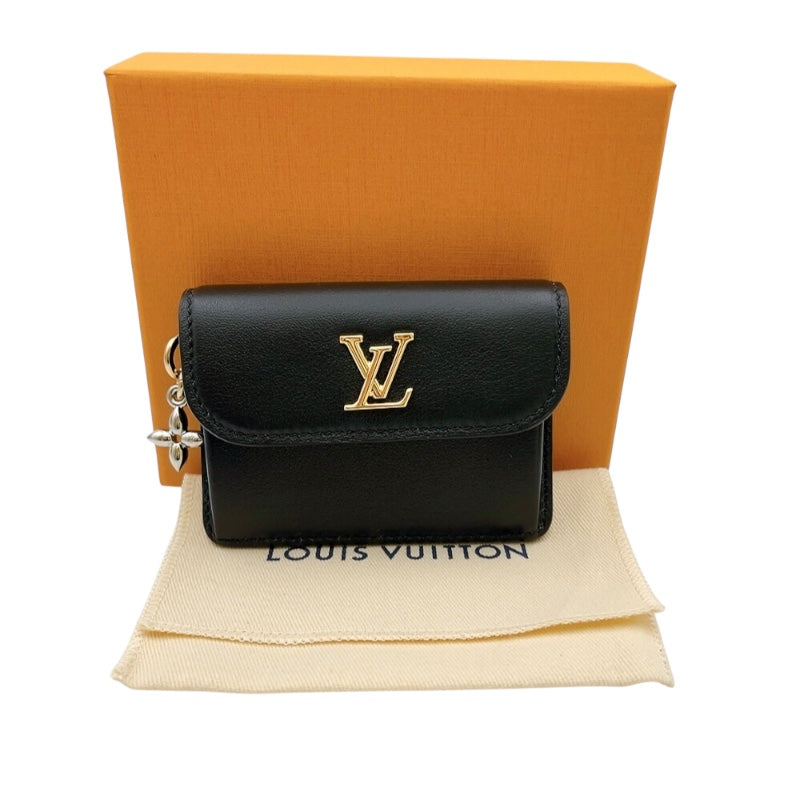 ルイ・ヴィトン LOUIS VUITTON ポルトカルトレクト・ヴェルソLVブルーム M14626 ノワール カーフレザー ユニセックス カードケース