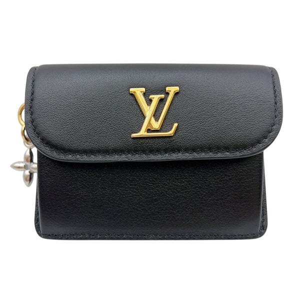 ルイ・ヴィトン LOUIS VUITTON ポルトカルトレクト・ヴェルソLVブルーム M14626 ノワール カーフレザー ユニセックス カードケース
