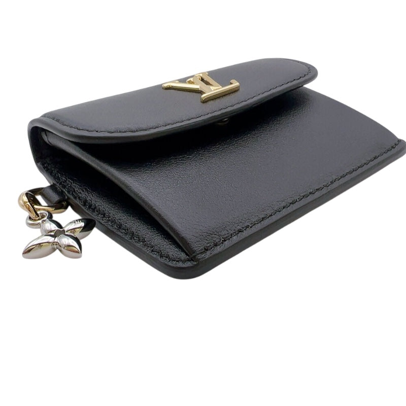 ルイ・ヴィトン LOUIS VUITTON ポルトカルトレクト・ヴェルソLVブルーム M14626 ノワール カーフレザー ユニセックス カードケース