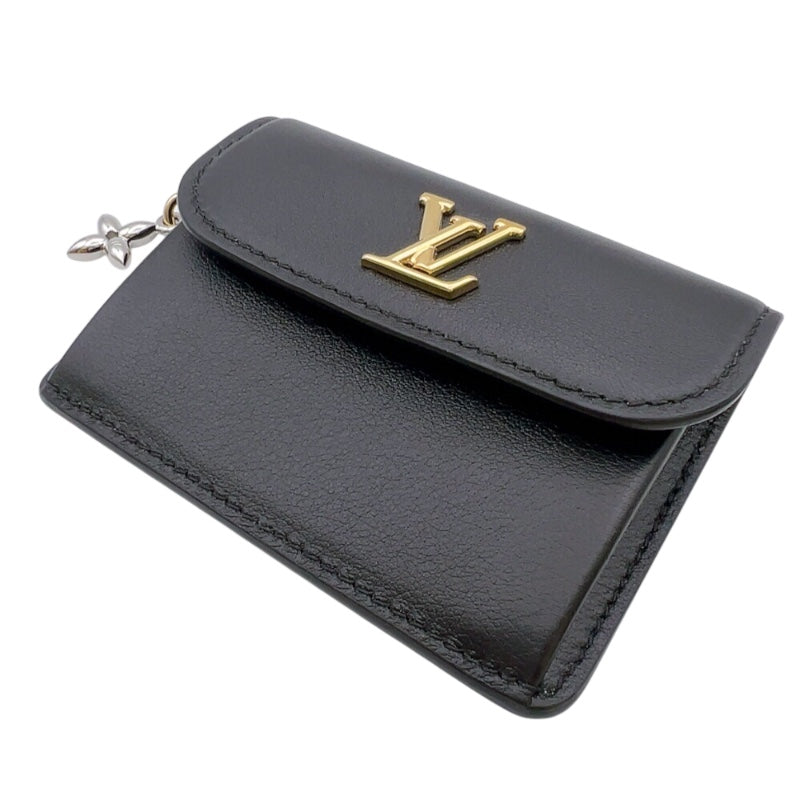 ルイ・ヴィトン LOUIS VUITTON ポルトカルトレクト・ヴェルソLVブルーム M14626 ノワール カーフレザー ユニセックス カードケース