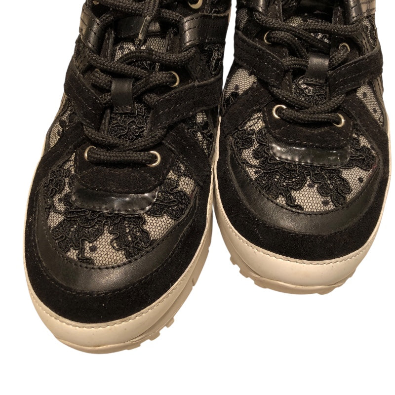 ジミーチュウ JIMMY CHOO レースローカットスニーカー JCWJC8TRZ ブラック レザー レディース スニーカー