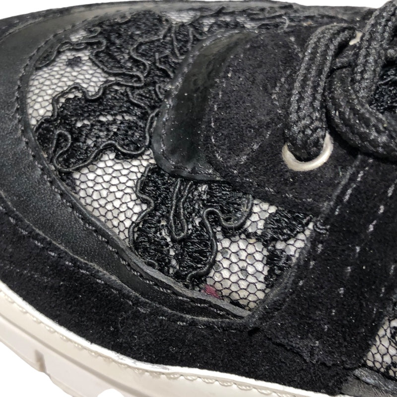 ジミーチュウ JIMMY CHOO レースローカットスニーカー JCWJC8TRZ ブラック レザー レディース スニーカー