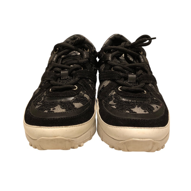 ジミーチュウ JIMMY CHOO レースローカットスニーカー JCWJC8TRZ ブラック レザー レディース スニーカー